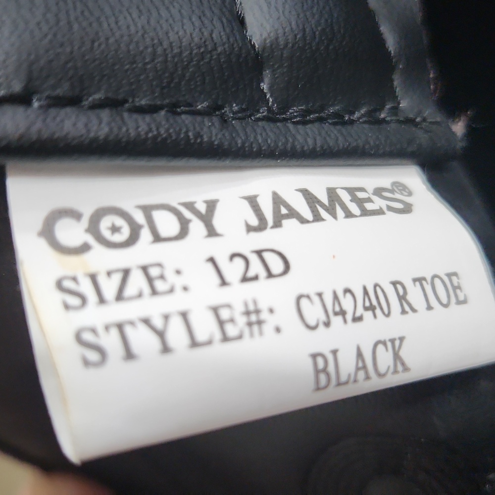 Cody James Classic Western Medium Toe Boots Men's Size 12D - Picture 7 of 8